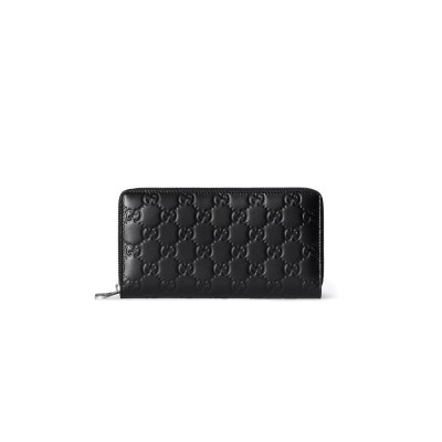 GUCCI GG EMBLEM ZIP AROUND WALLET 860868 (19*10.5*2.5cm)
